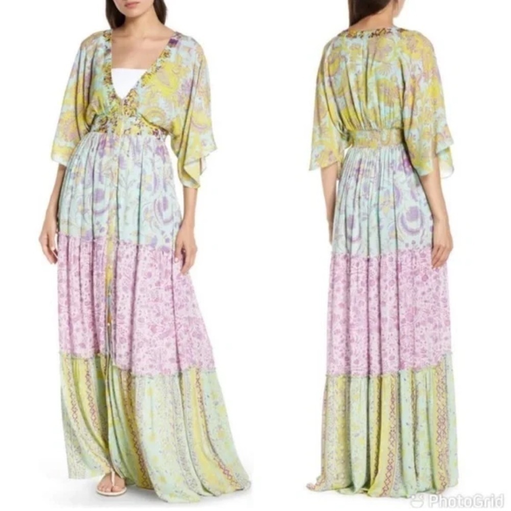 HEMANT & NANDITA Layla Printed Maxi Dress